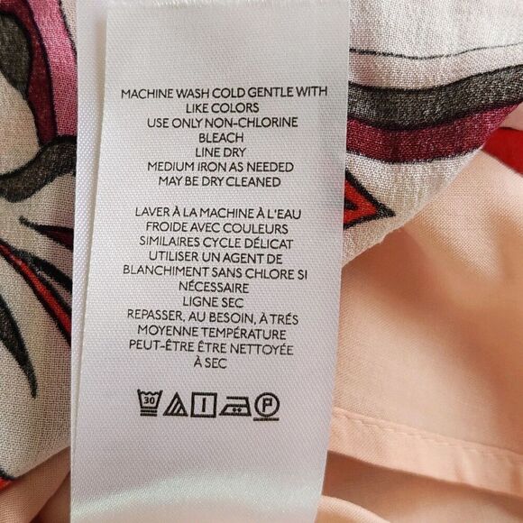 Anthropologie Women's Floral Tiered Skirt SZ XS, Smocked Waist, Boho Style - Picture 7 of 9